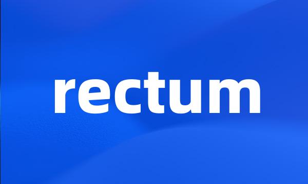 rectum