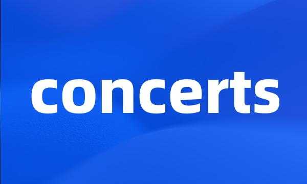 concerts