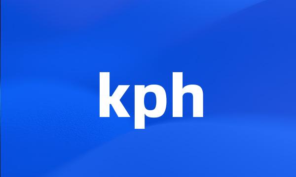 kph