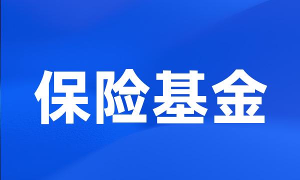 保险基金