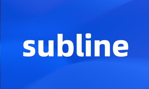 subline