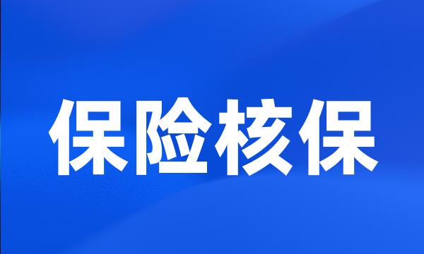 保险核保