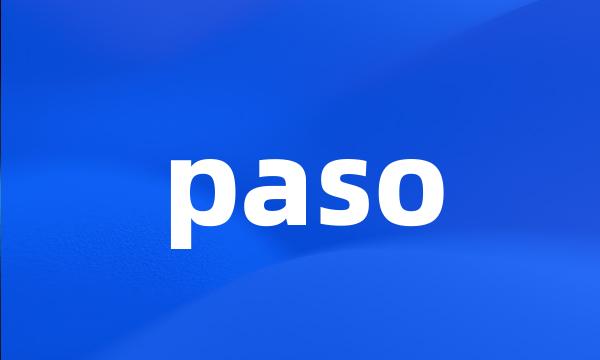 paso