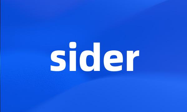 sider