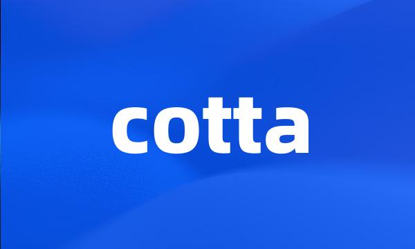 cotta