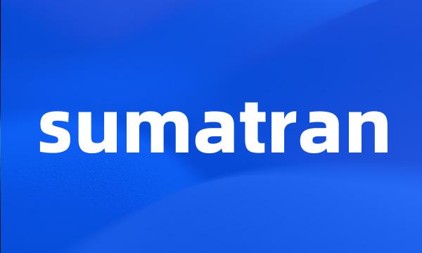 sumatran