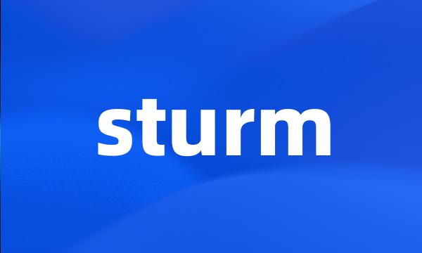 sturm