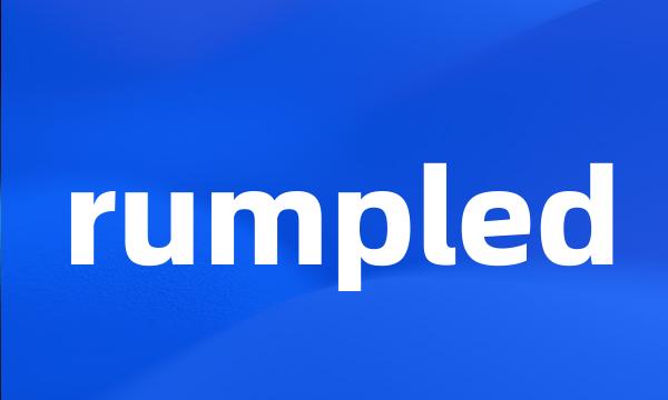 rumpled