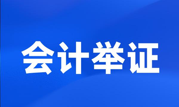 会计举证