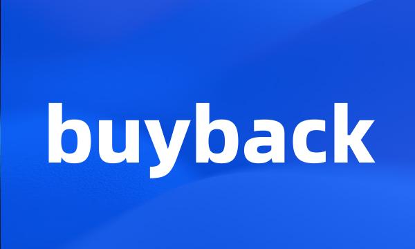 buyback