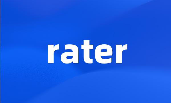 rater