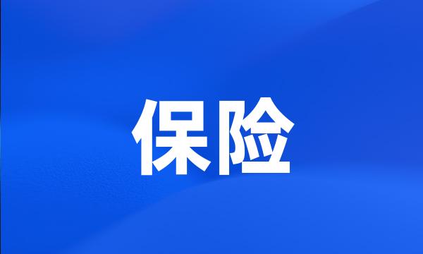 保险