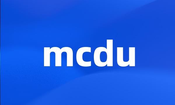 mcdu