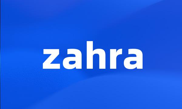 zahra