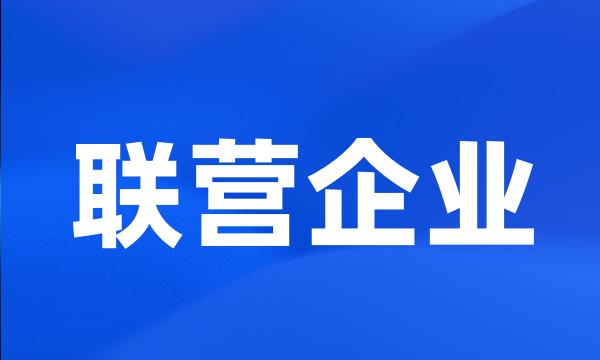 联营企业