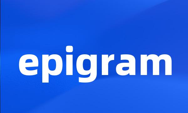 epigram