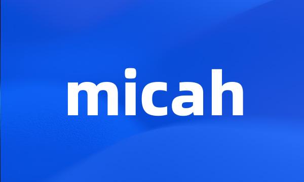 micah