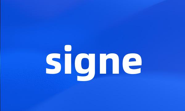 signe