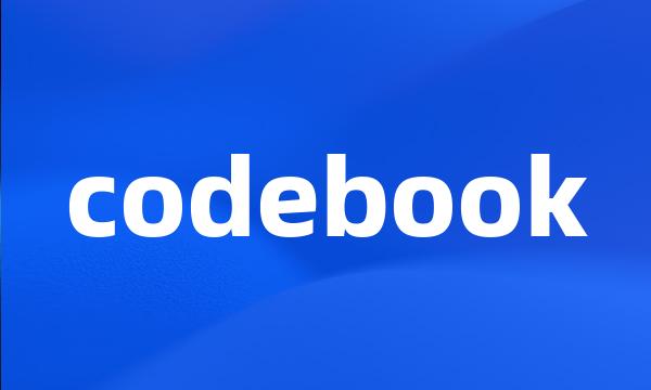 codebook