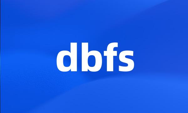 dbfs