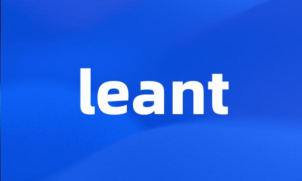 leant