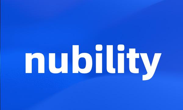 nubility