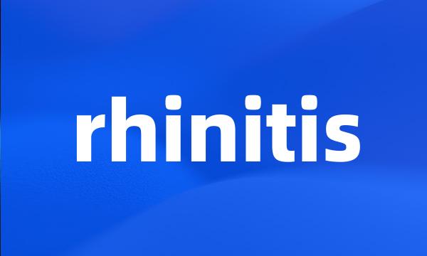 rhinitis