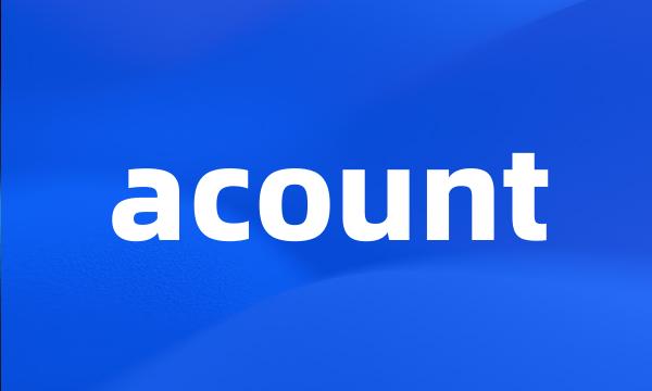 acount