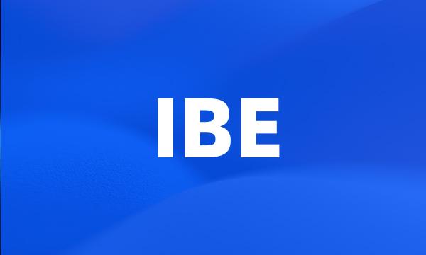 IBE