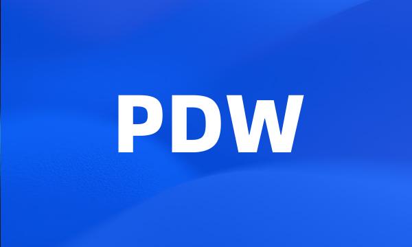 PDW