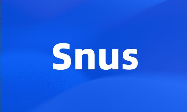 Snus