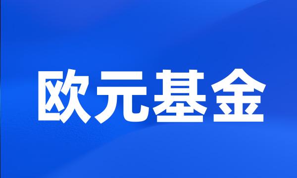 欧元基金