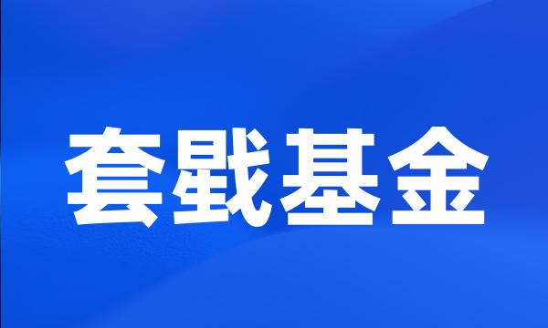 套戥基金