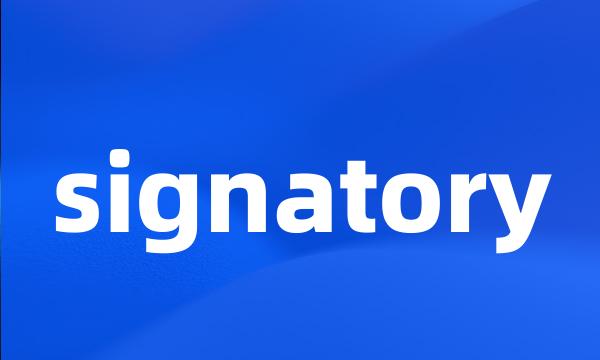 signatory