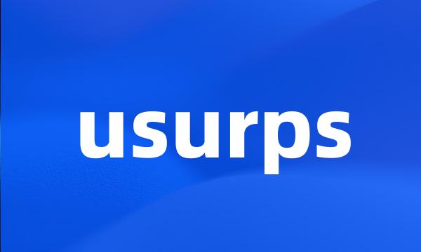 usurps