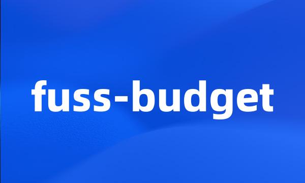 fuss-budget