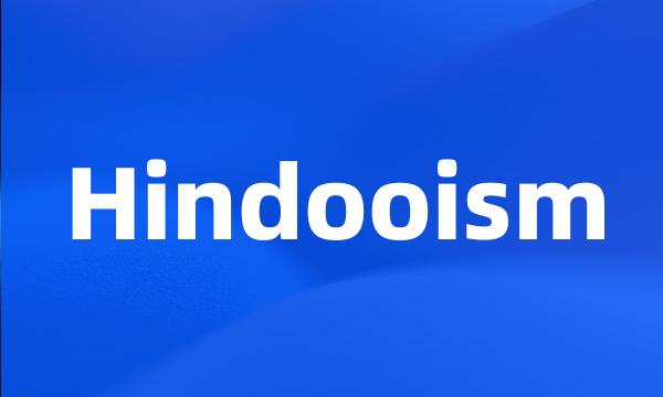 Hindooism