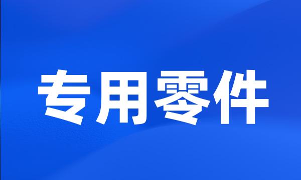 专用零件