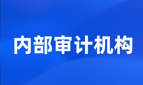 内部审计机构