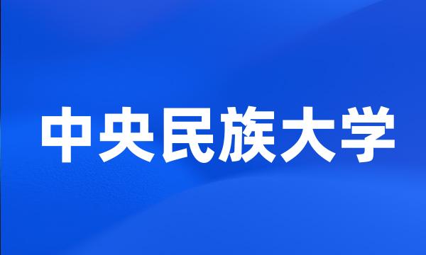 中央民族大学