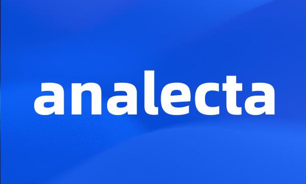 analecta