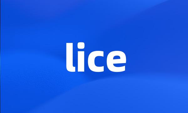 lice