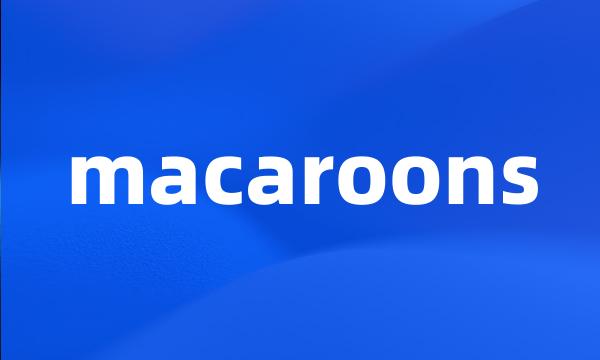 macaroons