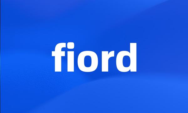 fiord