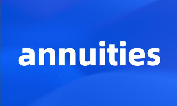 annuities