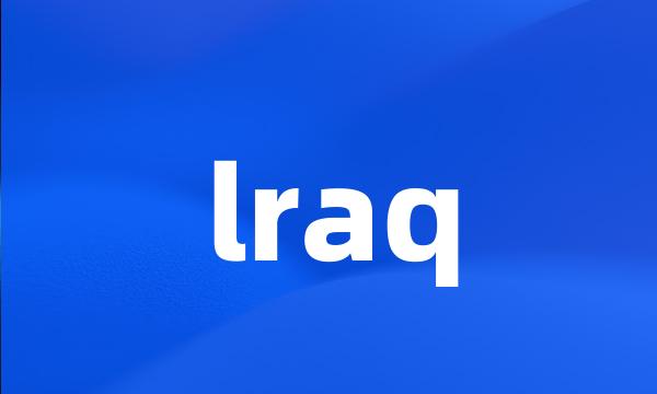 lraq