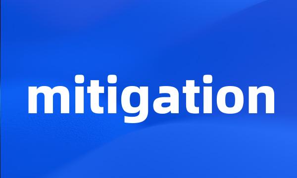 mitigation