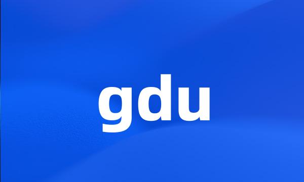 gdu