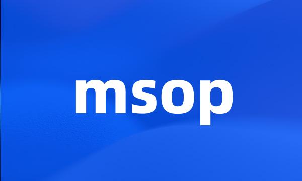 msop