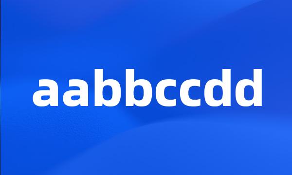 aabbccdd